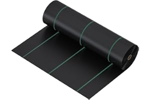 mychoiii 4ft x 500ft Weed Barrier Landscape Fabric Heavy Duty Premium 3.5oz PP Ground Cover Weed Barrier Weed Blocker Fabric Commercial Grade Underlayment Geotextile Fabric for Construction Projects