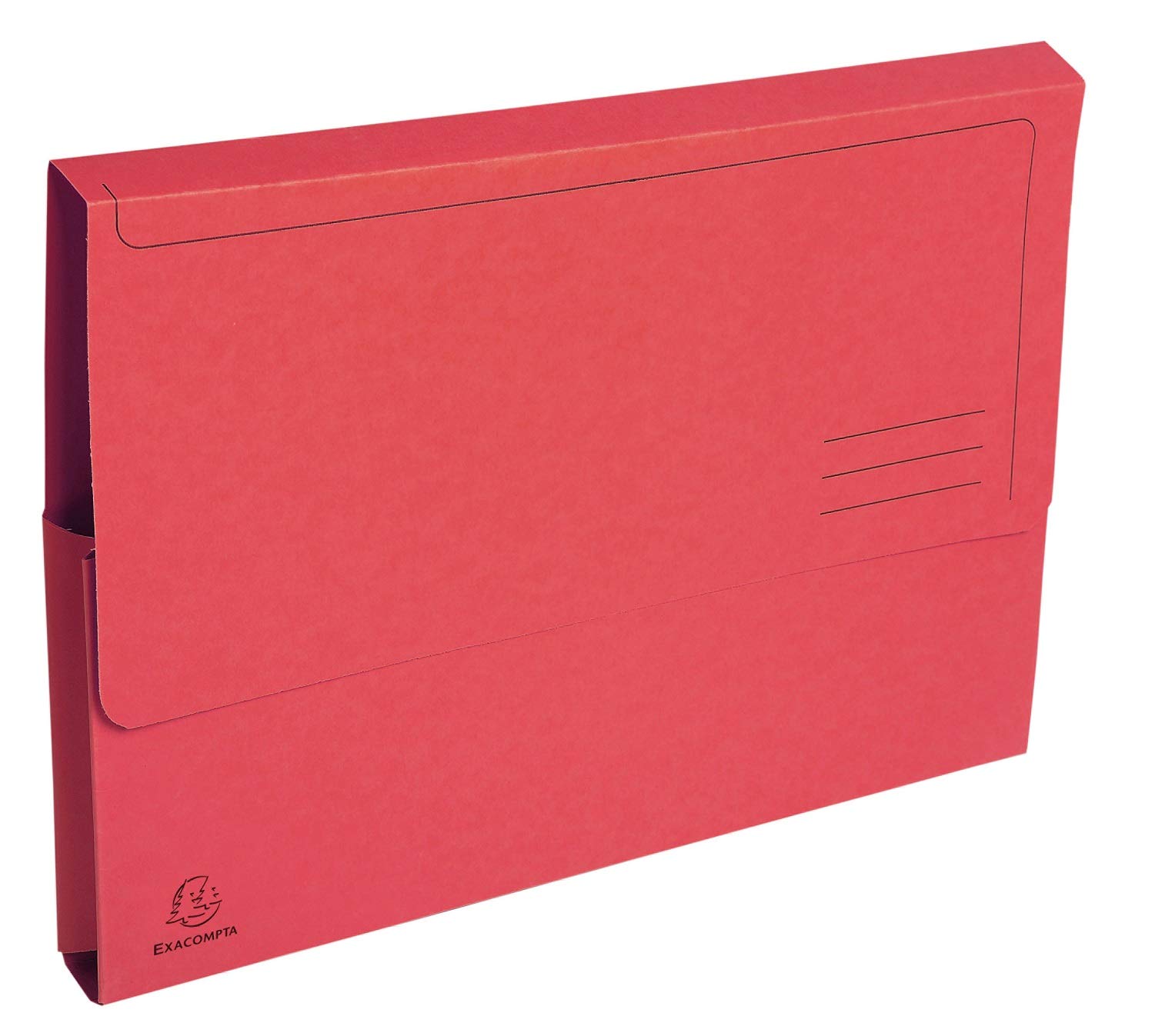 Exacompta - Ref 47675E - Forever Collection - Document Wallets (Pack of 50) - 240 x 320mm in Size, Suitable for A4 Documents, 290gsm Premium Pressboard - Red