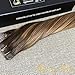 Sunny 50g/20pcs Chocolate Brown Fade to Honey Blonde(colour 27) Mixed #4 100% Remy Brazilian Hair Ombre Tape in Straight Human Hair Extensions 16inch
