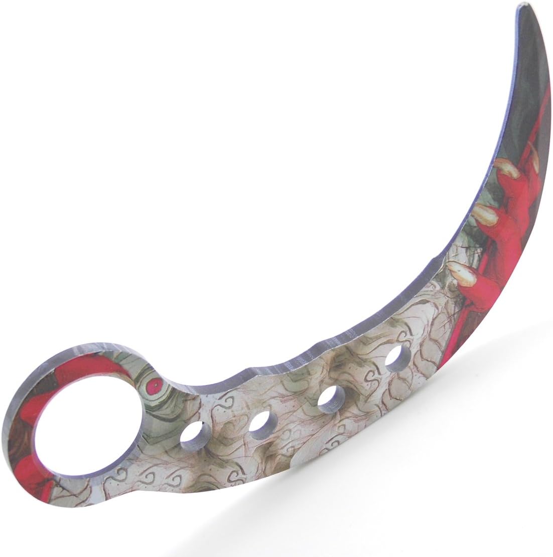 MASALONG Training Unsharpened Knife Karambit Dull Blade