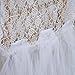 Efavormart White Bridal Wedding Party Lace and Tulle Tutu Chair Covers Dinning Event Slipcover for Banquet Catering