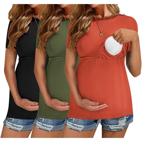 Old Navy Nursing Tops Breastfeeding Shirts For Moms Ficerd Pack