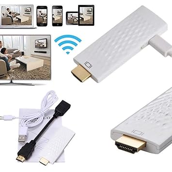 Mobielectro WiFi HDMI Display Dongle for Android, PC, iPhones, Tablets to TV