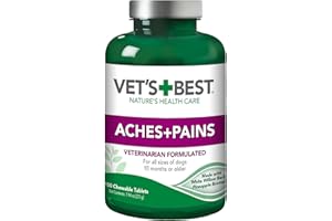 VET'S BEST Vet’s Best Dog Pain Relief Supplement, Natural Aspirin Alternative for Hip & Joint Support, Arthritis & Aches Relief Tablets for Dogs, 150 Count