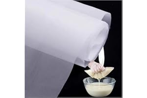 ZSMSTW 39 x 78 inch Food Grade Nylon Filter Mesh Fabric, 60 80 100 200 300 400 500 Mesh Filter, Ultra Fine Mesh Screen for Mi