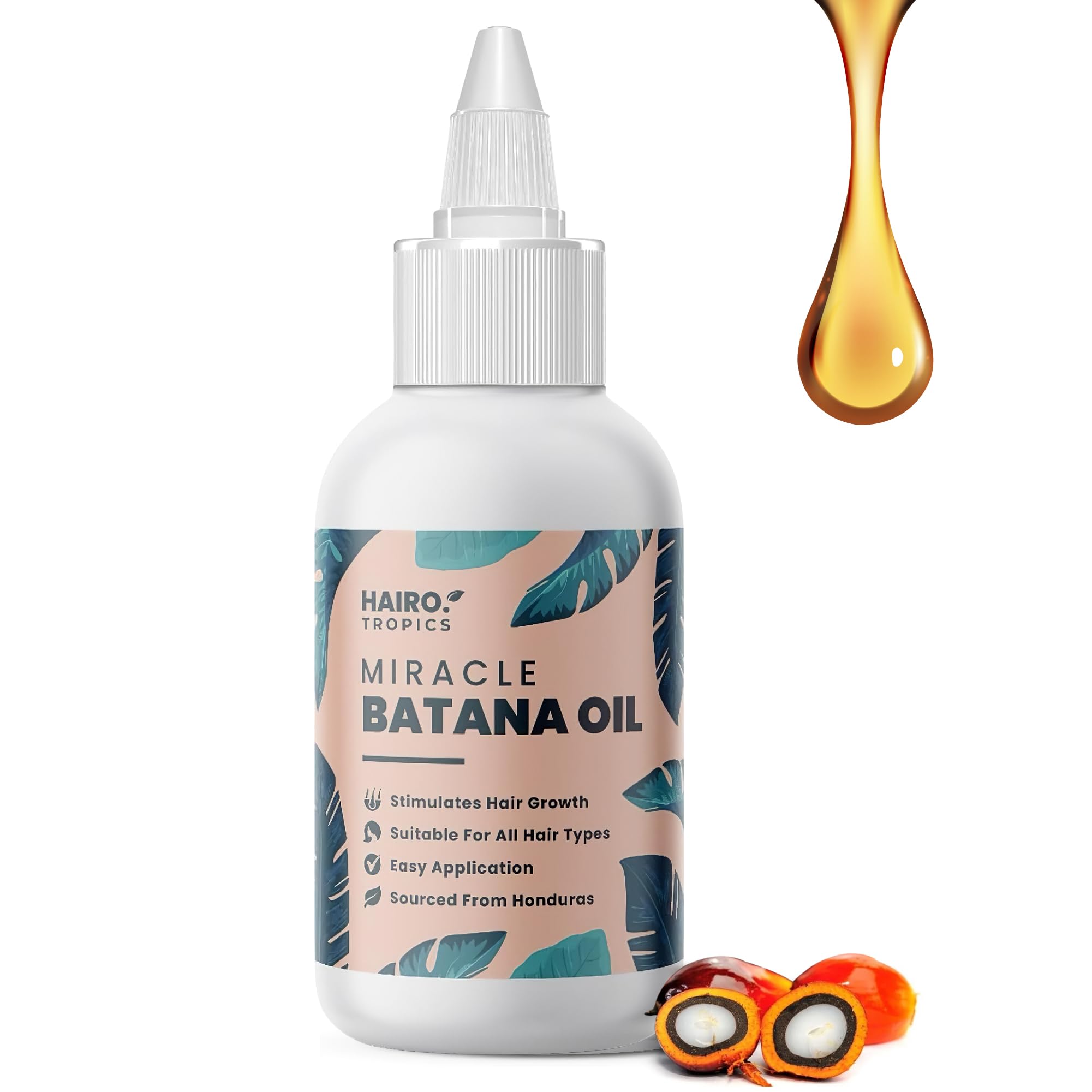 Miracle Organic Batana Oil for Hair Growth by HAIRO TROPICS | Contains 100% Organic Batana Oil with Vitamin E | 100ml with Easy Applicator Bottle