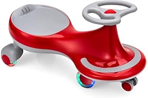 FIREFLOWERY Wiggle Car-Ride on Toy, No Batteries, Gears or Pedals, Uses Twist, Swivel, Wiggle Car with LED Flashing Wheels, Kids Swivel Car for Boys and Girls 3 Year and UP