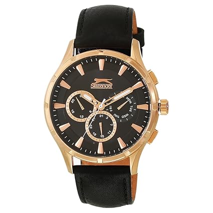 SLAZENGER Mens Chronograph Leather Watch-SL91300201