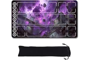 Riftbound TCG Playmat with Zones Unofficial, Original Design Play mat 24x14 Inchnon Free Storage Bag (251028103,Zone)