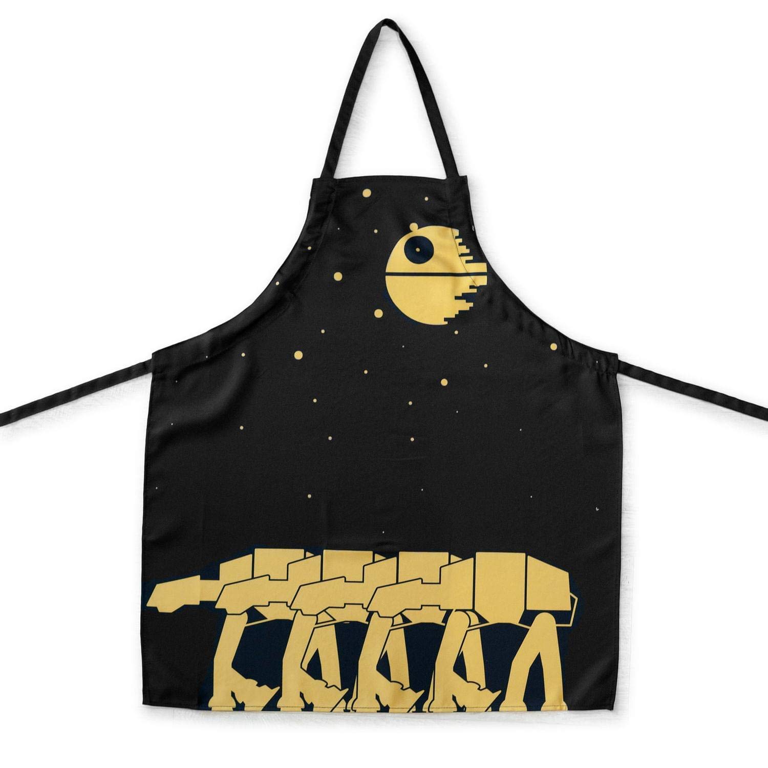 Star Wars OFFICIAL Kitchen Apron | Cooking Apron with Death Star & AT-AT Walkers