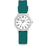 Speidel Scrub Petite Watch for Nurses, Medical Professionals, Mens and Womens Watch with Second Hand Nursing, Nurse Watches for Women Men, Waterproof 12 and 24 hr Time - Hunter Green