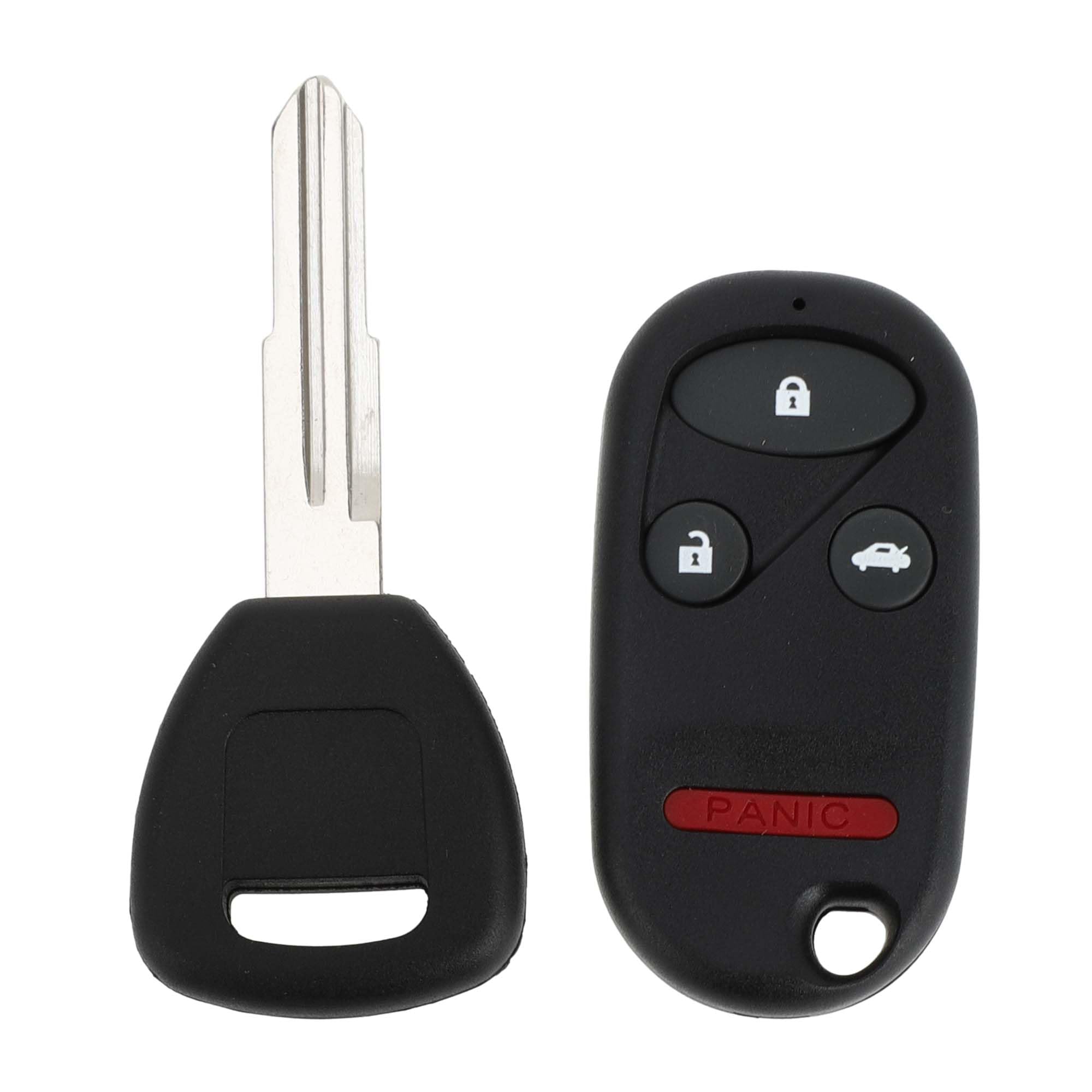 X AUTOHAUX 433MHz A269ZUA101 Keyless Entry Remote Ignition Transponder Key Fob for Honda Civic 1996-2000 for Honda Accord 1998-2002 13 Chip 4 Buttons