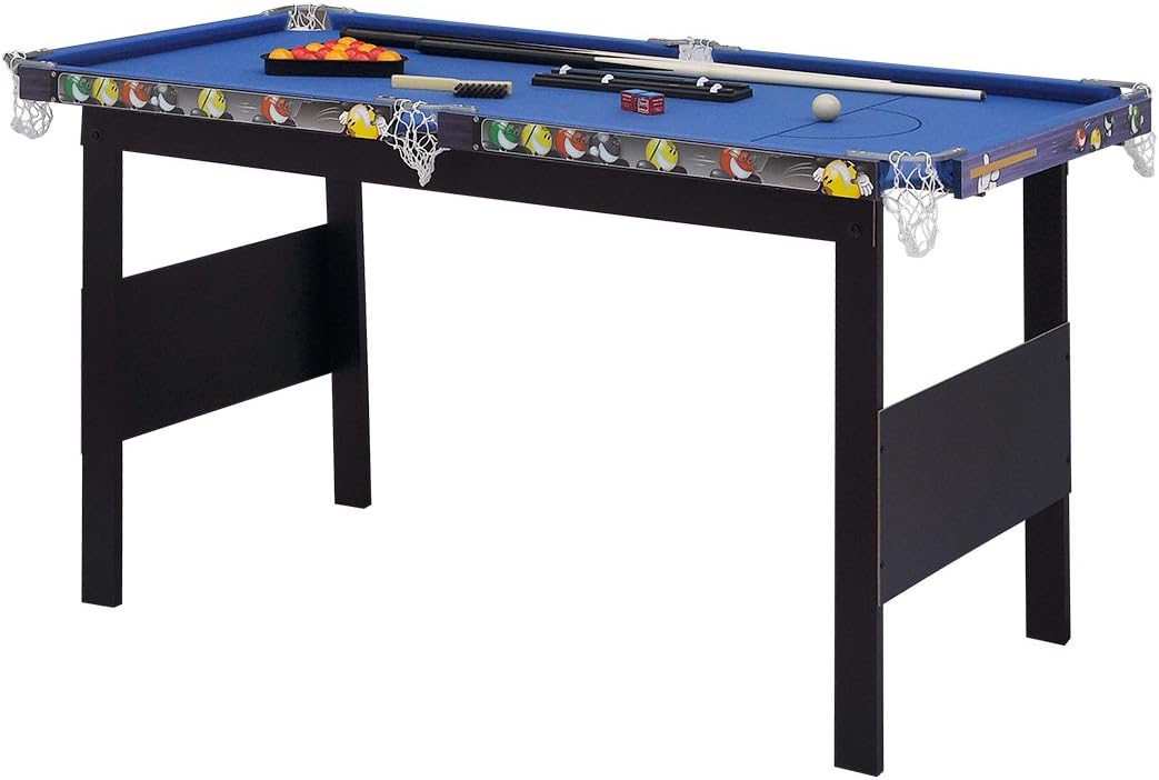 hlc 4FT Blue Billiards Snooker Pool Game Table Pool Table with Balls
