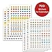 Calendar Stickers for Planners - 702 Square Stickers, Includes Birthday, Stars, Arrows, Payment, Reminders and More - 6 Sheets, 22 Unique Designs for Planners, Agendas, Appointment Book