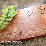 Personalized Cutting Board, Custom Keepsake, Engraved Serving Cheese Plate, Wedding, Anniversary, Engagement, Housewarming, Birthday, Corporate, Closing Gift #407