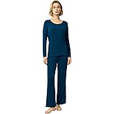 GYS Viscose from Bamboo Women's Pajama Sets Super Soft Long Sleeve Sleepwear Comfy Winter Pjs Sets S-4X