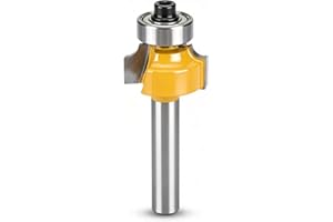 1/4 Inch Shank Roundover Router Bit, 1/8 Inch Radius, Primum Carbide Roundover Router Bit, Corner Rounding, Rounding Trim, Be