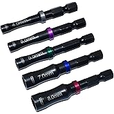 MIP Nut Driver 1/4" Drive Bit Speed Tip For Small Drills for Traxxas Arrma Axial Losi Redcat RC Quadcopter Helicopter FPV Racing Drone Models (Metric Set)