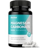 duwhot Magnesium Carbonate 500mg, 90 Capsules | Magnesium Supplement for Digestive Health, Muscle &amp; Nerve Function, 3 Month Supply, Vegan