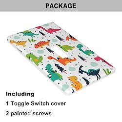 Pznen Dino Pattern Light Switch Cover Plate