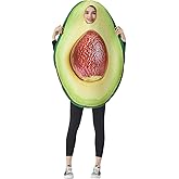 JUST FOR PARTY Adults Avocado Costume, Funny Food Cosplay Outfits Fancy Dress Costume for Halloween Dress Up Party, One Size
