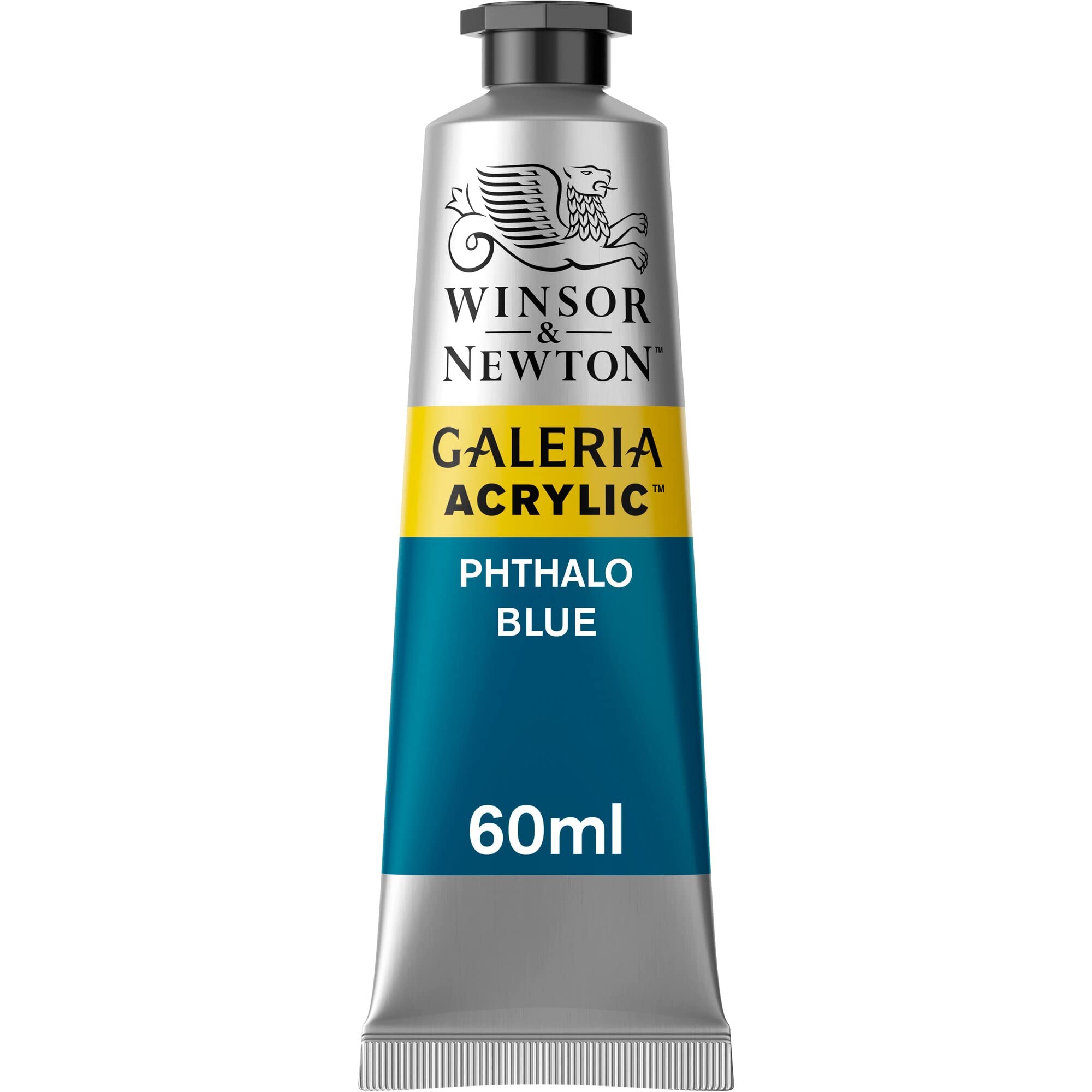 Winsor & Newton 2120516 Galeria Acrylic Paint, High Pigmentation, Non-fading, Butter Consistency, 60 ml Tube - Phthalo Blue