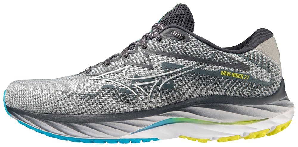Mizuno Men's Wave Rider 27 Running Shoe, Pearl