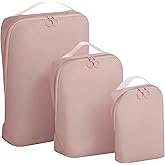 Compression Packing Cubes for Travel, 3 Pack Expandable Storage Bag Luggage Packing Organizers Compression Cubes for Suitcase