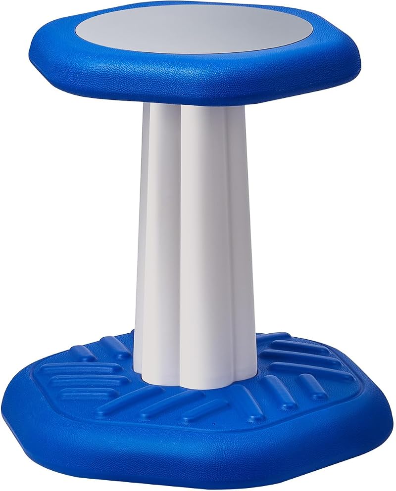 VEVOR Kids Wobble Chair, Active Stool for Focus & Posture, Blue
