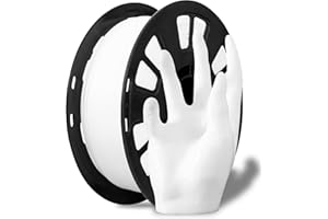 1.75mm 1Kg White PLA Filament, Widely Support for FDM 3D Printer/3D Pen on Market, High Diameter Tolerance, 2.2lbs 3D Printing Material White PLA by MIKA3D