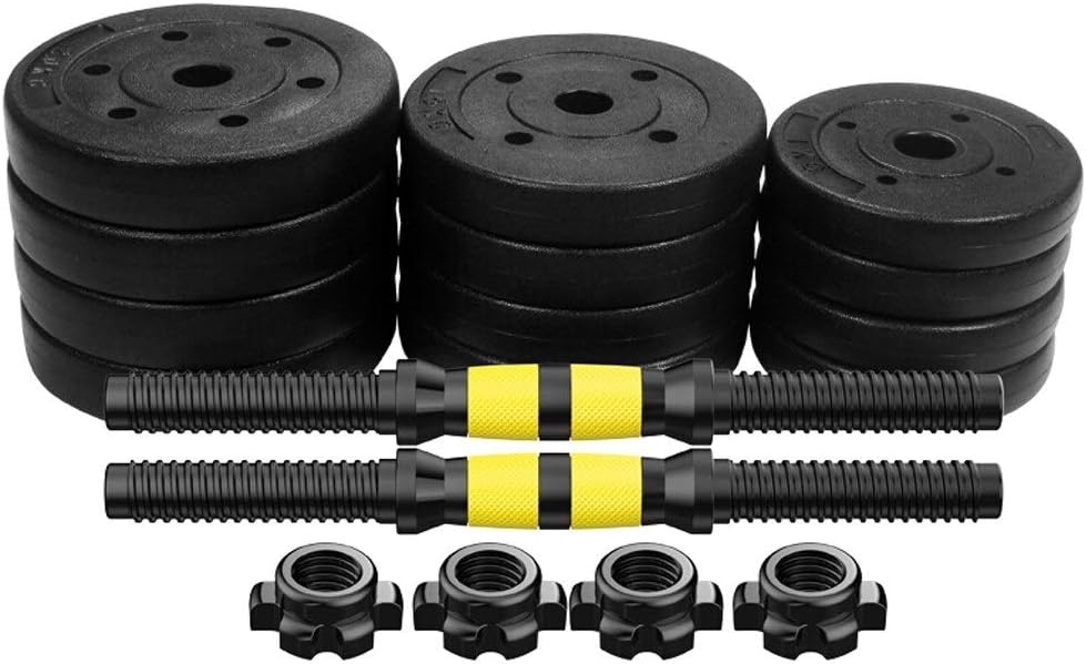 Dumbbell Fitness Dumbbells Barbell Lifting Dumbbell Men's Removable Environmentally-friendly Rubber Handbell Barbell Suit Combination Home Sports Fitness Equipment Dumbbell Dumbbells Barbell Lifting