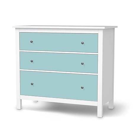 Ikea Hemnes Designer 3 Drawer Chest Adhesive Design Turquoise 4