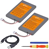 Pickle Power PS3 Controller Battery, 2 Pack LIP1359 Battery for Sony PlayStation 3 Dualshock 3 CECHZC2E CECHZC2U Controller,with USB Cable and Tools