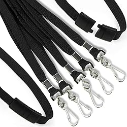 Ollain 25 Pack Breakaway Lanyard with J-Hook Bulk