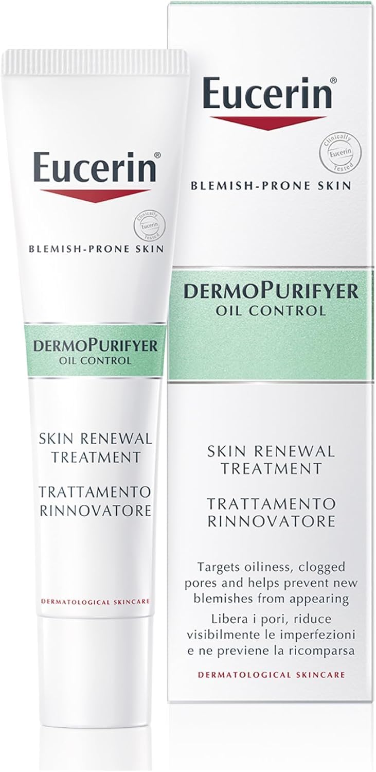 Eucerin DermoPurifyer Skin Renewal Treatment 40ml, Advanced Facial Serum for Blemish-Prone Skin, Renewing Serum with 10% Hydroxy Complex and Salicylic Acid