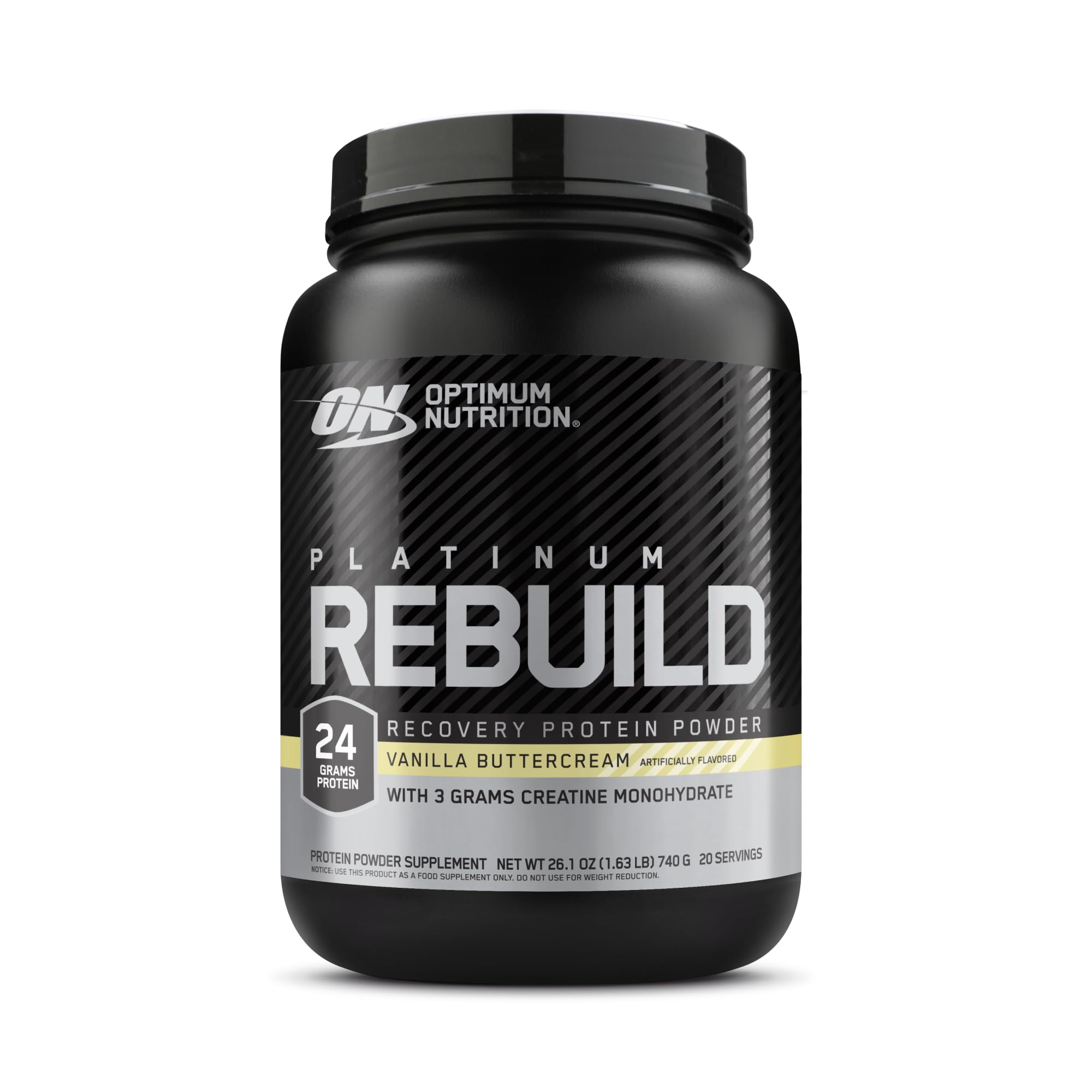 Optimum Nutrition Platinum Rebuild Protein Powder, Vanilla Buttercream, 1.5 lb