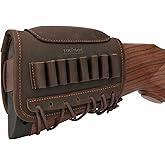 TOURBON Hunting Rifle Cheek Riser Adjustable Buttstock Ammo Holder for 357/38 45-70 30-30 30-06 .308 243 .270 .223 .222 .303 