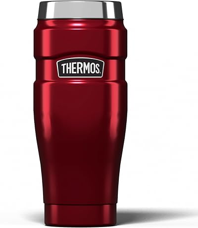 Thermos Stainless King Travel Tumbler 470ml Insulated Hot Cold Red
