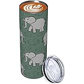 Makachen Elephant Tumbler Stainless Steel Vacuum Insulated Coffee Mugs Cup Travel Mug 20 OZ For Home Office Sport Party Gifts…