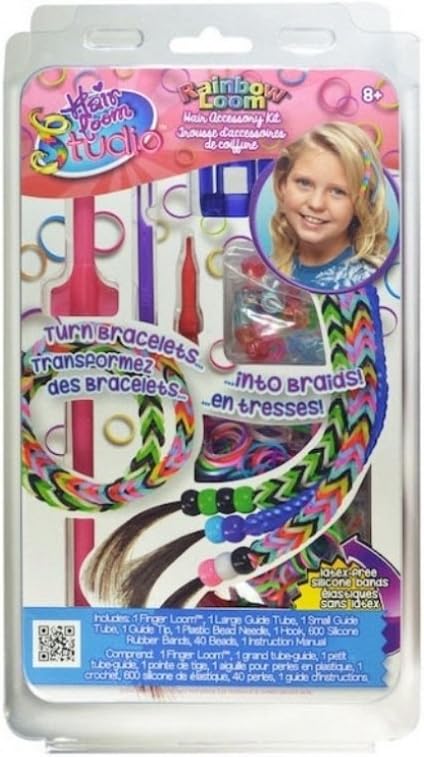 Rainbow Loom Hair Loom Single Toy, Pink, Small