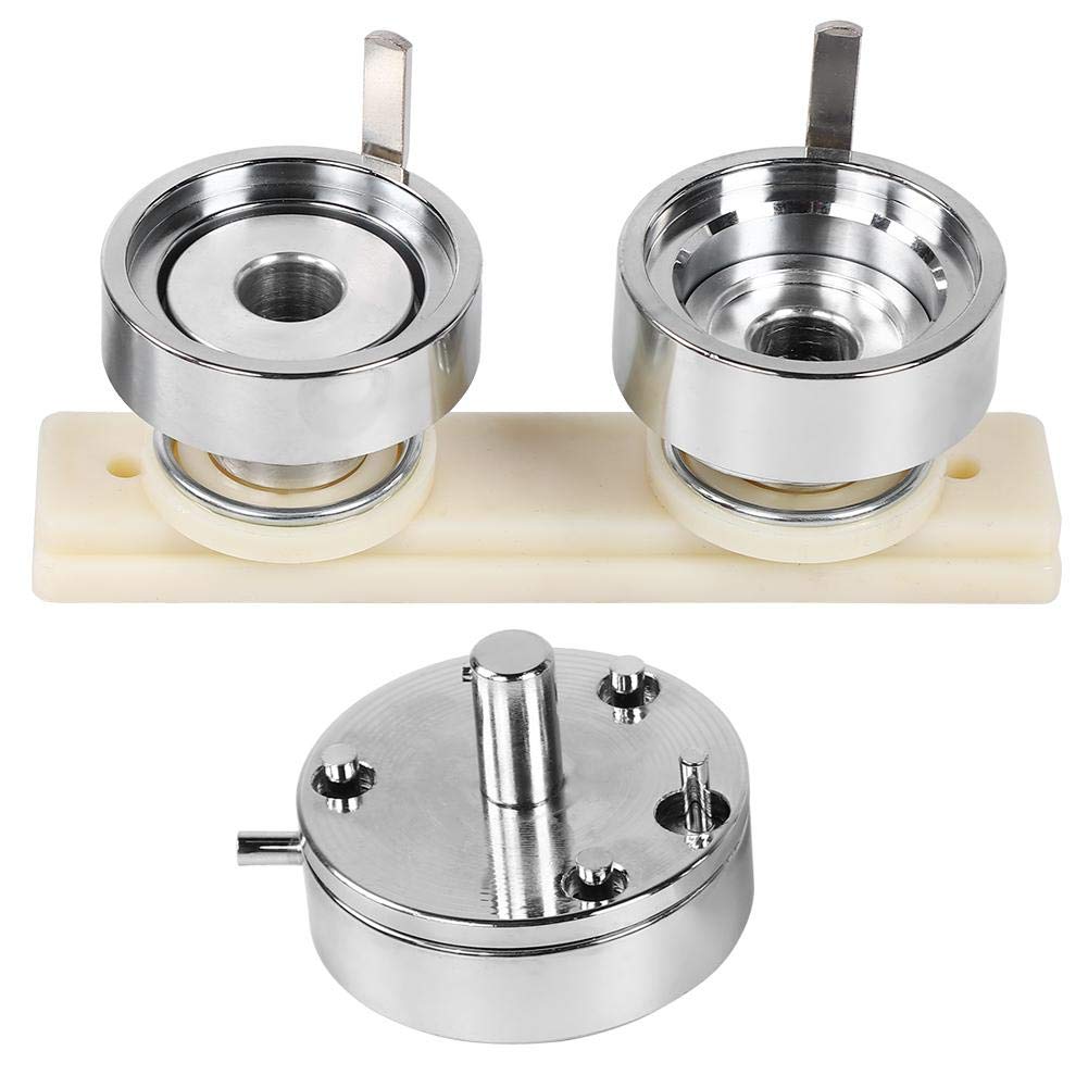 Jectse Button Mould Badge Making,32mm/1.3inch DIY Mold Interchangeable Die Punch Press Mould Round Pin,for circular Button Maker Badge Machine