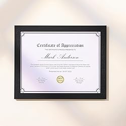 Vittanly 8.5x11 Picture Frame, Engineered Wood with