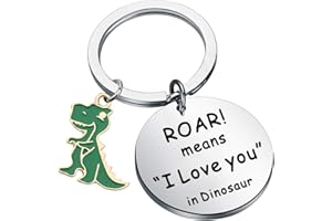 TGBJE Dinosaur Gift T-Rex Gift ROAR Means I Love You In Dinosaur Keychain Couple Gift Dinosaur Lover Gift