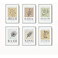 Bible Wall Art Print Set of 6 Christian Scripture Wall Art Decor Jehovah Jireh Rapha Shalom Shammah Nissi Raah Wall Art Bible Verse Poster Modern Minimalist for Living Room Bedroom 8x10 Inch UNFRAMED