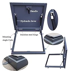 Galvanized Metal Rooftop Hatch, Rainproof Attic