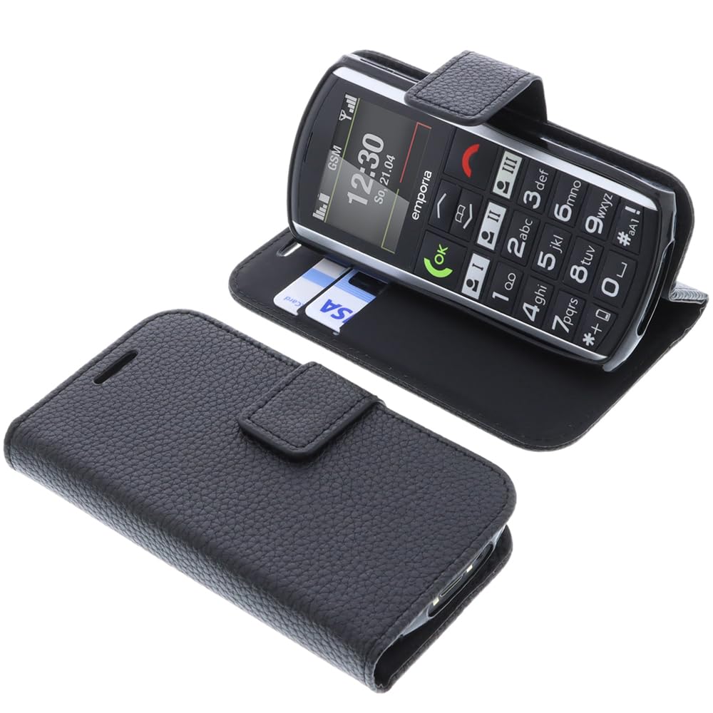 foto-kontor Cover compatible with Emporia Simplicity book-style black case