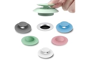 JBER Shower Drain Stopper - Silicone Bathtub Drain Strainers, Hair Trap Hair Catcher Bathtub Drain Stopper Protectors Cover Easy to Install and Clean Suit for Bathroom Bathtub and Kitchen 5 Pack