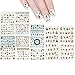 ALLYDREW Christmas Water Slide Nail Art Decals Water Transfer Nail Decals (44 sheets/Over 800 decals)