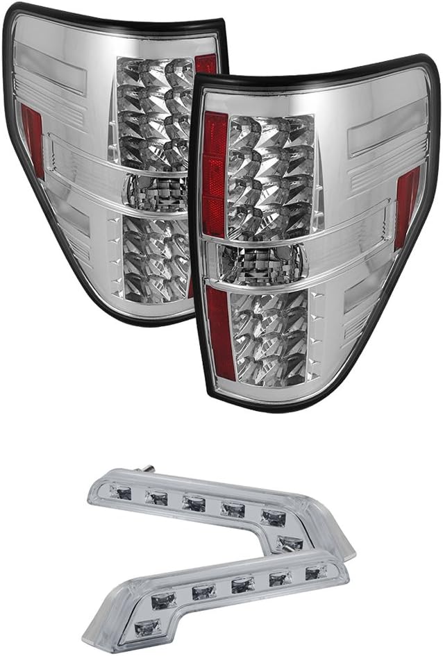 for 2010 F150 Tail Lights + 8 Led Bumper Fog Lamps Automotive