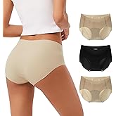 INNERSY Women's Seamless No Show Hipster Panties Invisible Light Underwear 3-Pack